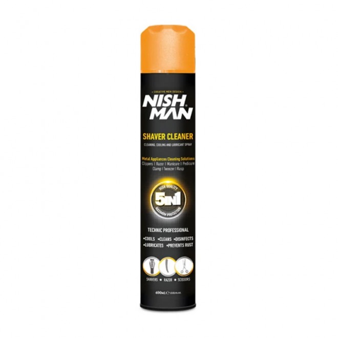 Spray do maszynek 5w1 Nishman Shaver Cleaner 400ml