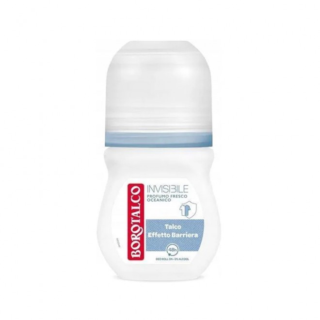 Dezodorant Borotalco Roll On w kulce Invisible Azzurro Fresco Oceanico 50 ml