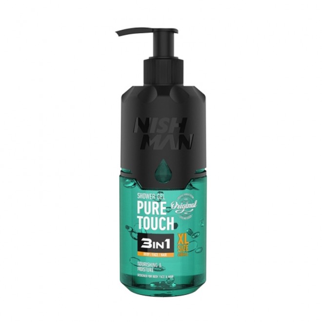Żel pod prysznic Nishman 3 in 1 Pure Touch 480 ml