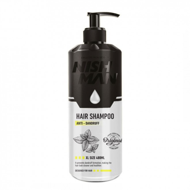 Szampon do włosów przeciwłupieżowy Nishman Shampoo Anti Dandruff 480ml