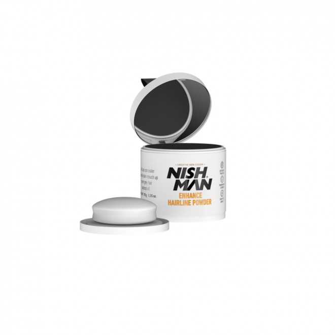 Puder maskujący siwiznę Nishman Enhance Hairline Powder (czarny) 10g
