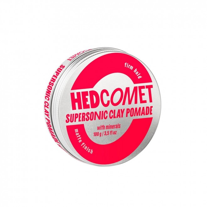 Hedcomet Supersonic Clay Pomade 100 g – matowa pomada o mocnym chwycie, kontrola, objętość i tekstura