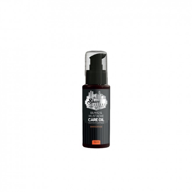 Olejek do brody The Shave Factory Sandalwood 75 ml – odżywczy olejek z nutą drzewa sandałowego | intensywne nawilżenie i połysk zarostu