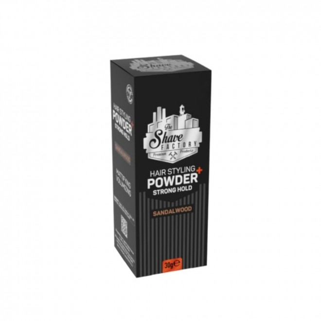 The Shave Factory Powder Strong Hold 30 g – Puder do stylizacji włosów | mocny chwyt, matowe wykończenie, uniesienie u nasady i efekt zagęszczenia | BARBERCOMPANY
