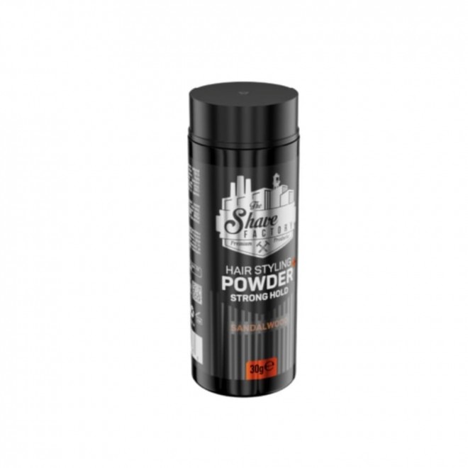 The Shave Factory Powder Strong Hold 30 g – Puder do stylizacji włosów | mocny chwyt, matowe wykończenie, uniesienie u nasady i efekt zagęszczenia | BARBERCOMPANY