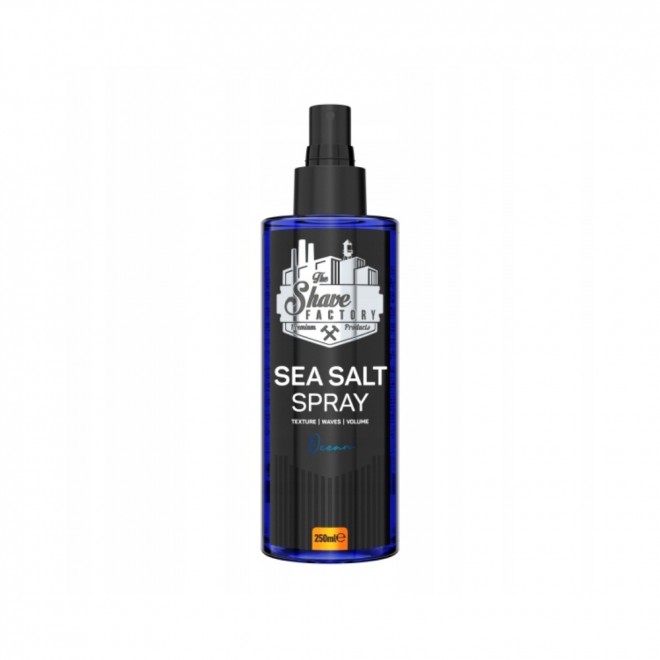 The Shave Factory Sea Salt Spray 250 ml – spray z solą morską do stylizacji włosów, plażowa tekstura i objętość
