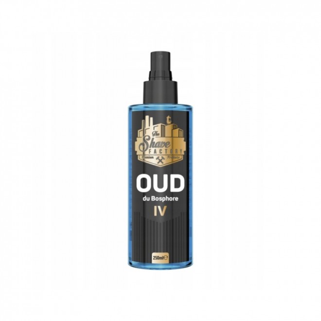 The Shave Factory Woda po goleniu 250 ml Oud Du Bosphore — elegancka, drzewno-oudowa woda po goleniu dla trwałego aromatu i ukojenia skóry