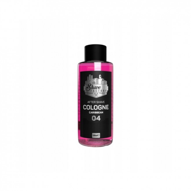 The Shave Factory 04 Caribbean 500 ml — woda po goleniu 04 Caribbean — tropikalna, świeża i energetyzująca kompozycja | tonizacja i ukojenie skóry
