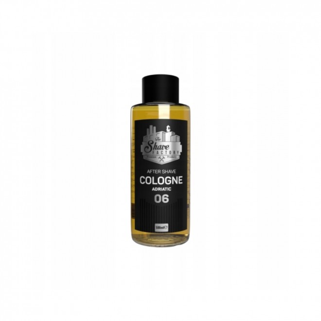 The Shave Factory 06 Adriatic 500 ml — woda po goleniu 06 Adriatic — odświeżająca, śródziemnomorska kompozycja z nutą morskiej bryzy | tonizacja i ukojenie skóry