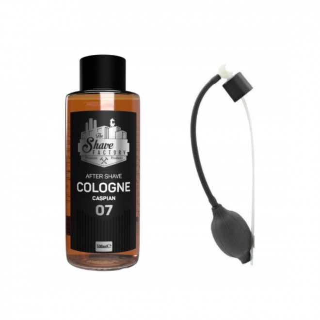 The Shave Factory 07 Caspian 500 ml — woda po goleniu Caspian — orzeźwiająca, morska kompozycja | tonizacja i ukojenie skóry po goleniu