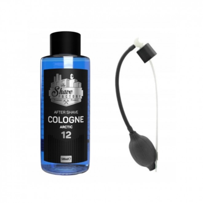 The Shave Factory Arctic 12 — woda po goleniu 500 ml — chłodząca, świeża i tonizująca kompozycja z nutą morskiej bryzy