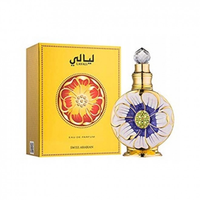 Swiss Arabian Layali 50 ml — woda perfumowana (EDP) unisex o owocowo-kwiatowo-oudowym charakterze