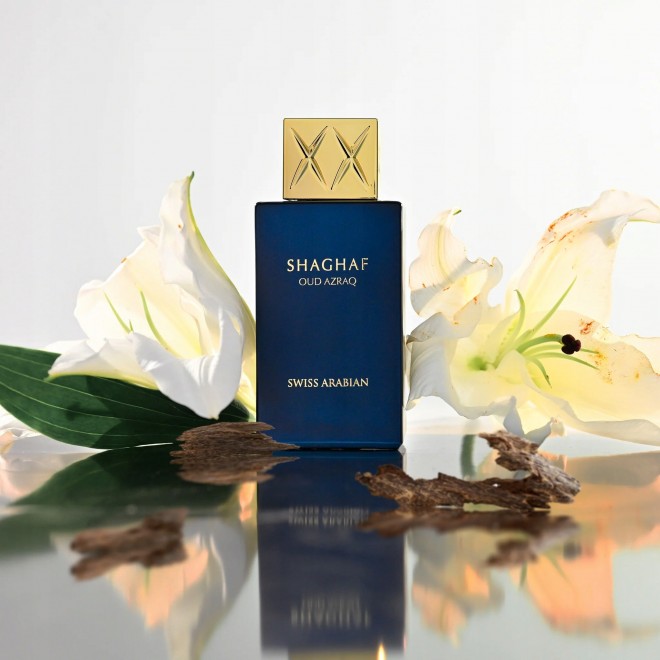Woda perfumowana SWISS ARABIAN SHAGHAF OUD AZRAQ 985 75 ml – orientalny oud, miód i wanilia | intensywny, luksusowy zapach