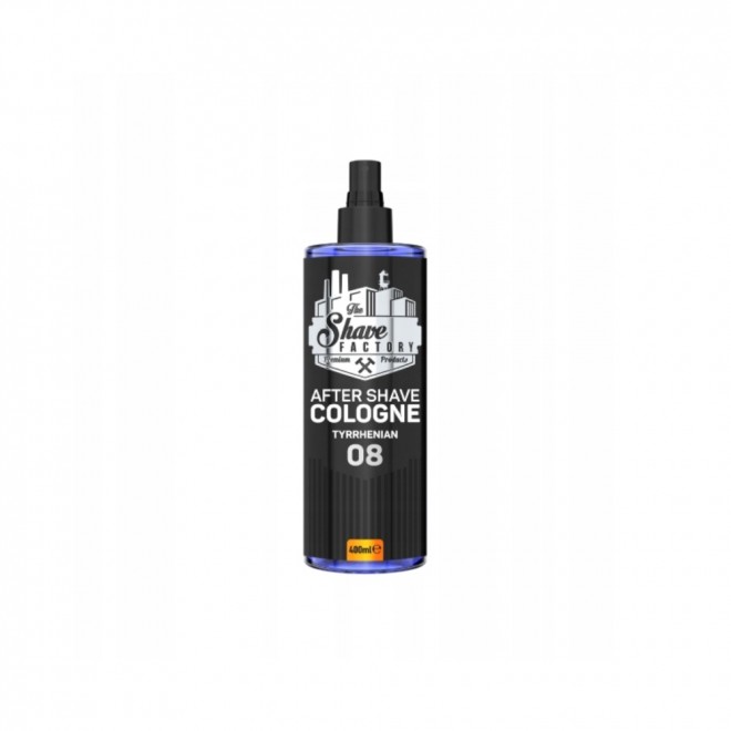 The Shave Factory Tyrrhenian 08 — perfumowana woda kolońska po goleniu 400 ml | morska świeżość i cytrusy