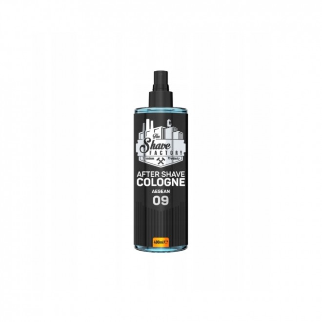 The Shave Factory Aegean 09 — perfumowana woda kolońska po goleniu 400 ml | cytrusowo-owocowa świeżość z ciepłą bazą