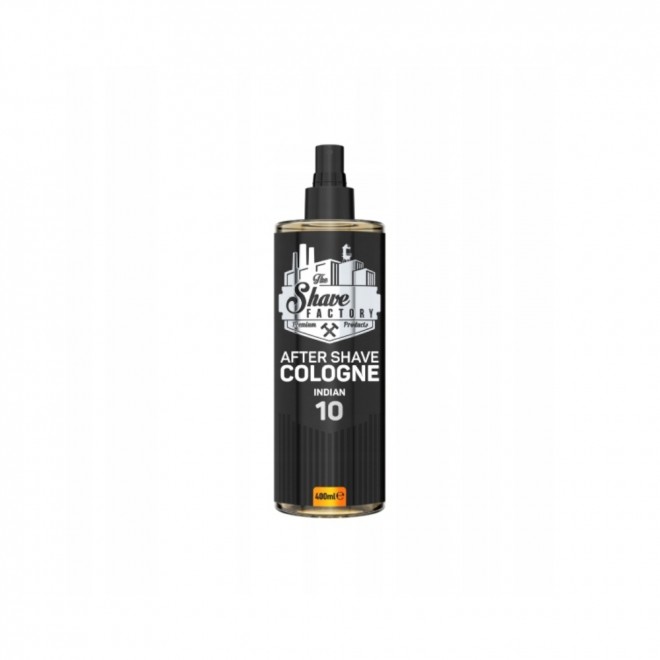 The Shave Factory Indian 10 — perfumowana woda kolońska po goleniu 400 ml | róża, geranium i drzewo sandałowe
