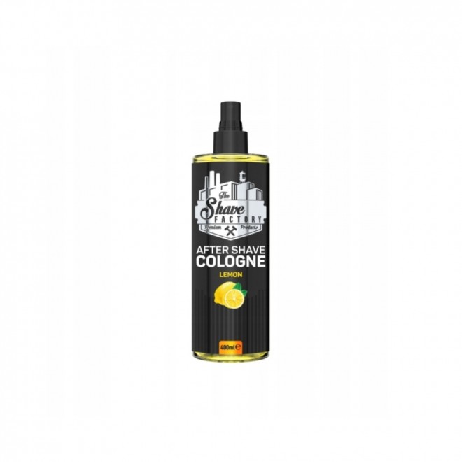 The Shave Factory Lemon 13 – woda kolońska po goleniu 400 ml | świeża cytrusowa nuta z drzewnym finiszem