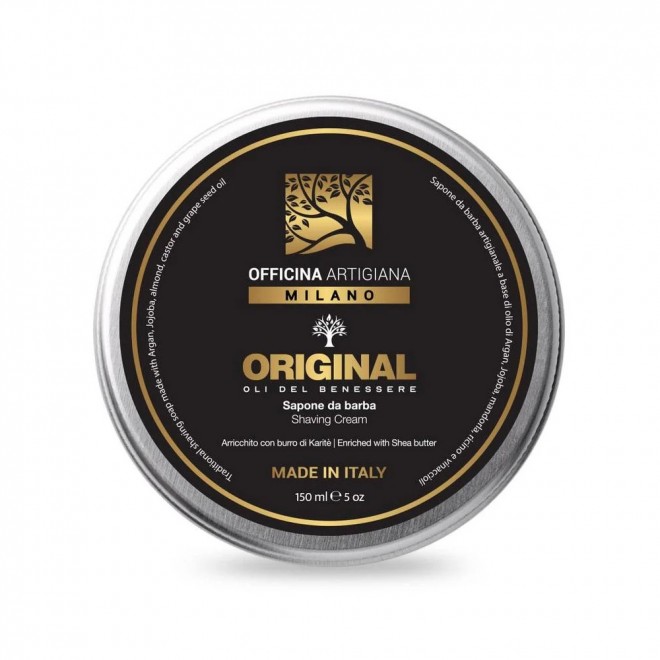 Mydło do golenia Officina Artigiana Milano 5 Oli Del Benessere 150ml – potęga 5 drogocennych olejków