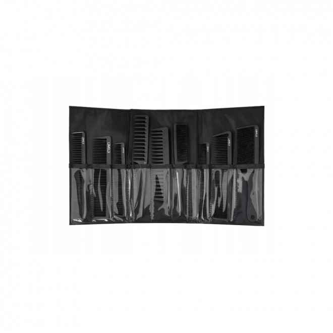 Profesjonalny zestaw grzebieni fryzjerskich L3vel3 9PC COMB SET – komplet 9 sztuk w etui