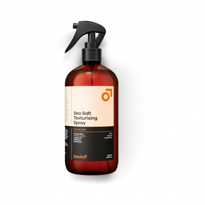 Spray teksturyzujący z solą morską mocny chwyt Beviro Sea Salt Texturising Spray Extreme Hold 250 ml – tekstura, objętość i plażowy efekt