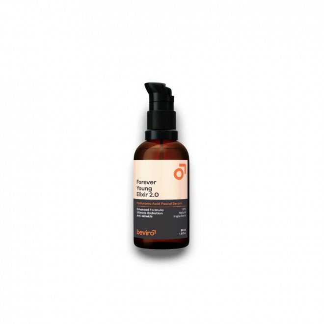Beviro Forever Young Elixir 2.0 50 ml – serum z kwasem hialuronowym | 97% składników naturalnych, nawilżenie i wygładzenie
