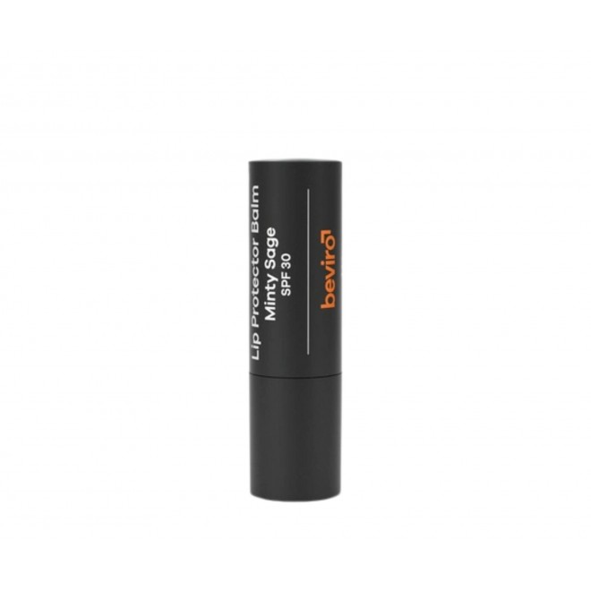 Beviro Lip Protector Balm SPF 30 Minty Sage 4,2 g – ochronny balsam do ust | filtr SPF 30, mineralne filtry UV, nawilżenie i regeneracja