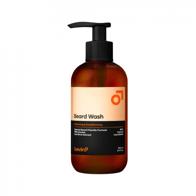 Szampon do Brody Beviro Natural Beard Wash 250 ml – Delikatne Oczyszczanie i Pielęgnacja