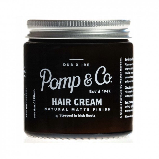 Krem matujący do włosów Pomp & Co Hair Cream Matte 120 ml — mocny chwyt i tekstura