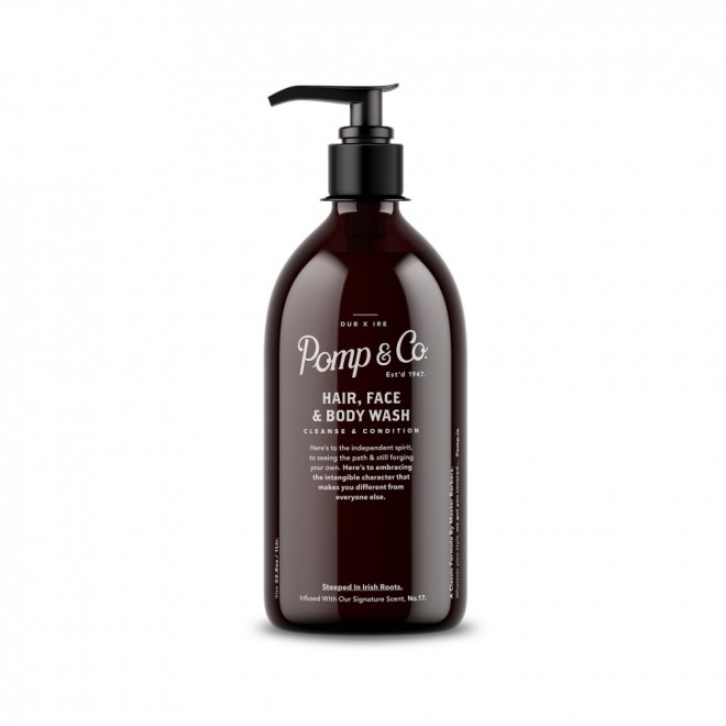 Profesjonalny szampon i żel 2w1 Pomp & Co Wash 1000 ml — wydajność salonowa