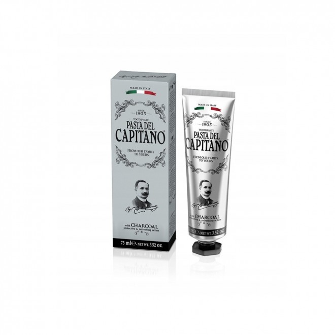 Pasta do zębów Pasta del Capitano 1905 Carb Charcoal 75 ml — wybielanie węglem