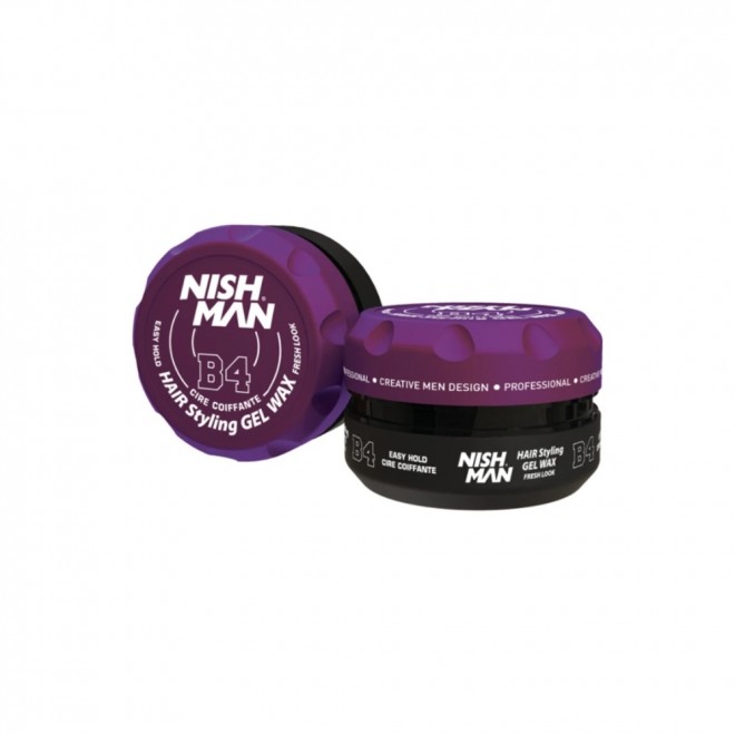 Wosk-żel Nishman Aqua Gel Wax B4 Fresh Look — blask i mocne utrwalenie 150 ml