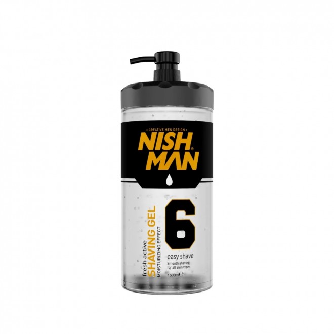 Żel do golenia Nishman No. 06 Forest Fruits — precyzyjne golenie i duży format 1500 ml