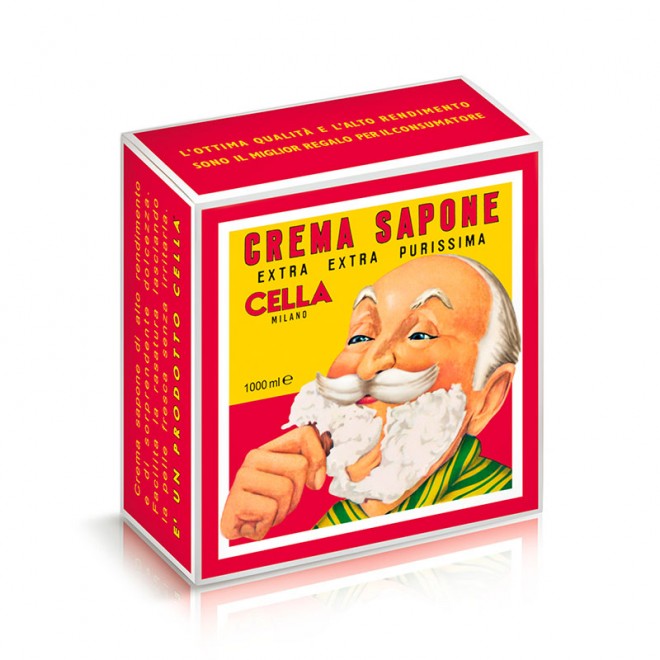 Krem do golenia Cella Crema Da Barba Barber Collection z olejkiem migdałowym 1000 ml