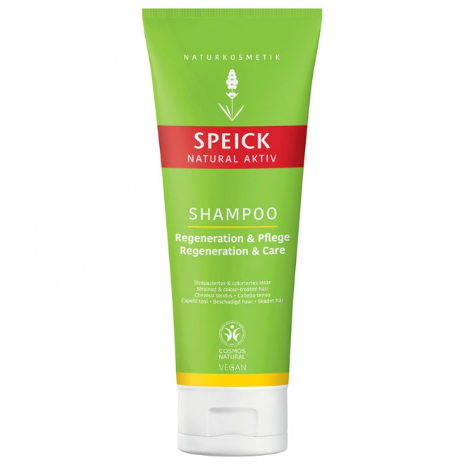 Szampon do włosów suchych i zniszczonych Speick Natural Aktiv Shampoo Regeneration & Care z ekstraktem z czarnego owsa 200 ml