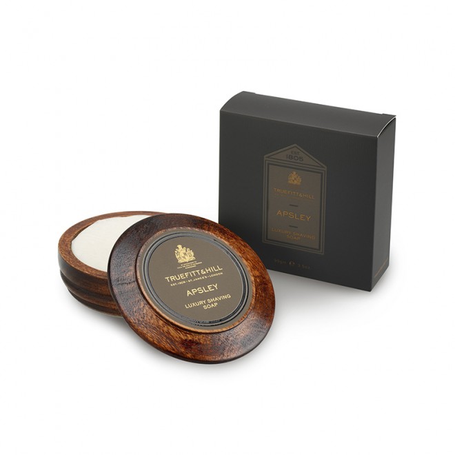 Mydło do golenia w drewnianym tyglu Truefitt & Hill Apsley Shaving Soap 99 g