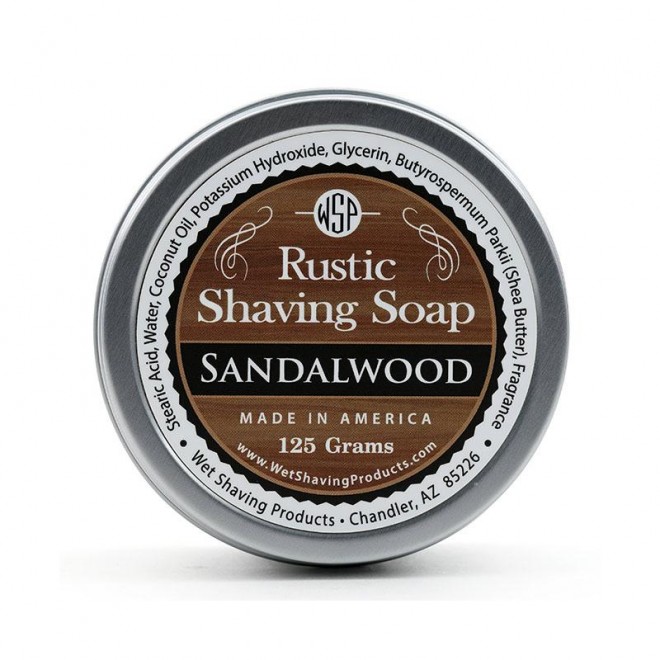 Mydło do golenia Wsp Rustic Shaving Soap Sandalwood 125 g 