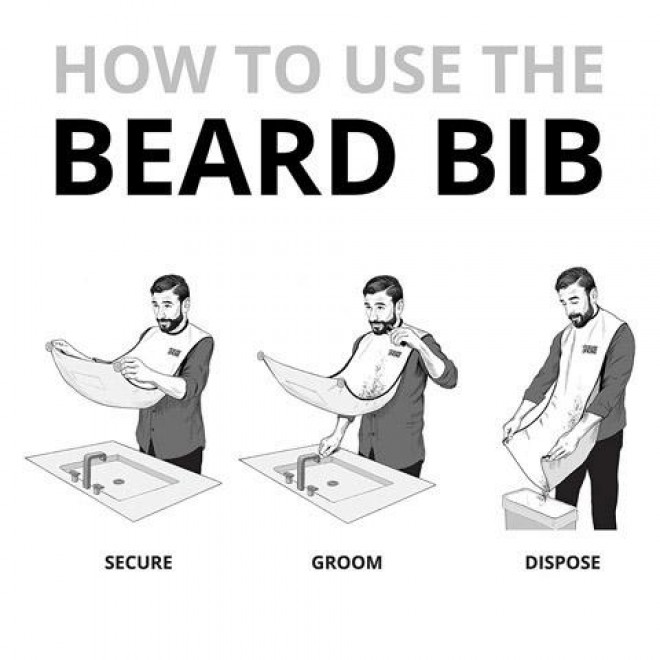 Fartuch do podcinania brody Rockwell Beard Bib
