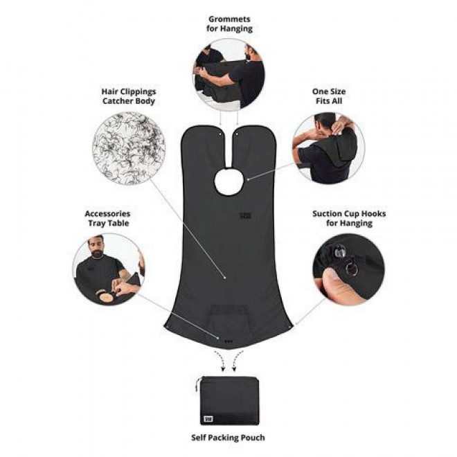 Fartuch do podcinania brody Rockwell Beard Bib