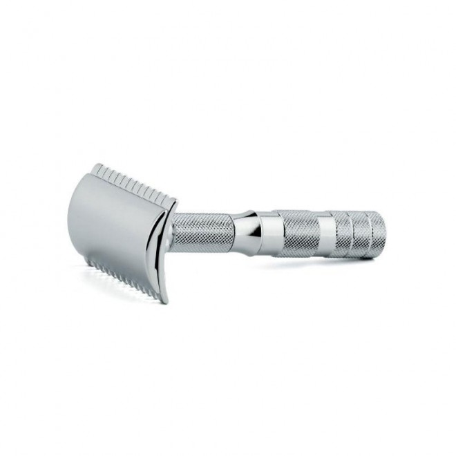 Maszynka do golenia na żyletki Merkur Solingen Travel Razor 985000 w Skórzanym Etui