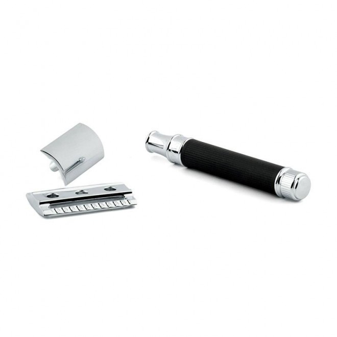 Maszynka do golenia na żyletki Edwin Jagger Rubber Coated DE86RC14BL