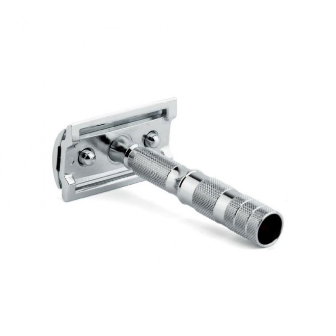 Maszynka do golenia na żyletki Merkur Solingen Travel Razor 90933000 w skórzanym etui