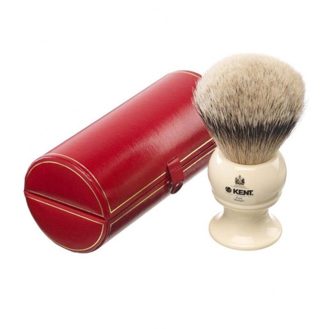 Pędzel do goleniaKent Bk12 Silver-Tip Badger