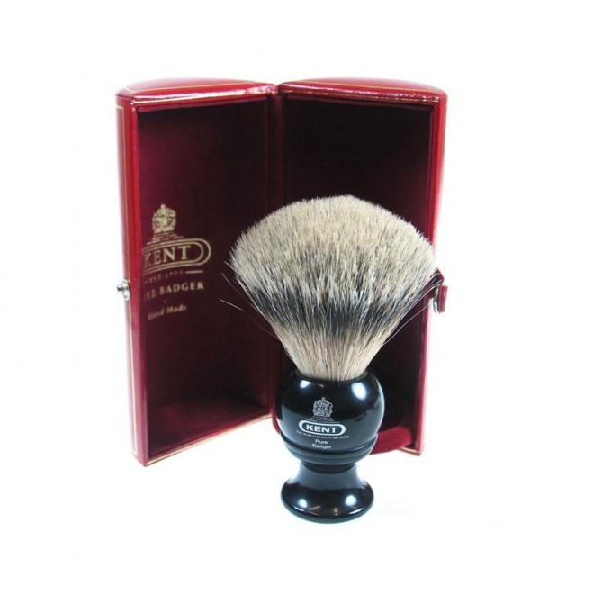 Pędzel do goleniaKent Blk4 Silver-Tip Badger