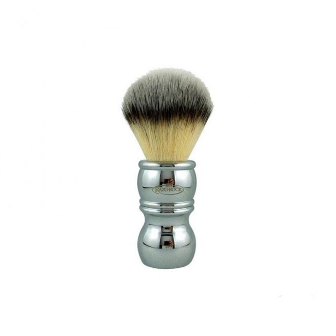 Pędzel do golenia RazoRock Chrome Silvertip Plissoft Synthetic Shaving Brush