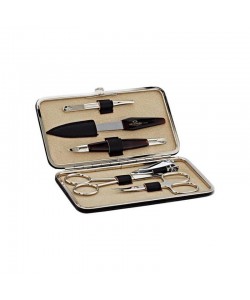 Zestaw do manicure unisex 6 elementów Truefitt & Hill Large Manicure Set 6 Piece Tan