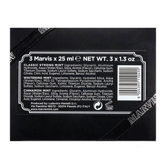 Zestaw na prezent Marvis 3 Flavours Box (Classic, Whitening, Cinnamon)